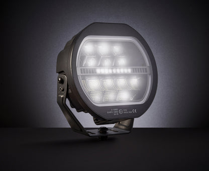 PRO 9" LED Far (160W, 12200lm) – 3u1: Dugo svjetlo + Dvostruka pozicija + Bljeskalica!