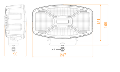 EKSTREMNI OVALNI PRO LED Far 120W (11.000 lm) – BOOST + Pozicija + BLJESKALICA