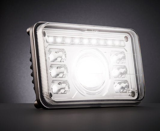 Premium LED Far 69W – Pravokutni – Kratko/Dugo/Dnevno svjetlo (John Deere, MF)