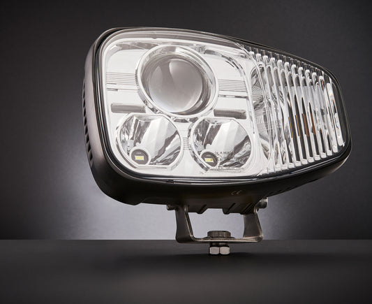 Prednji LED Far 108W s Integriranim Žmigavcem  – Za JCB, CAT, Volvo, Terex